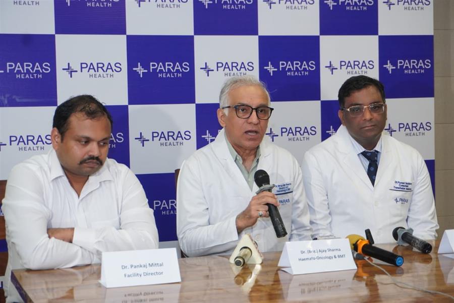 पारस हॉस्पिटल, पंचकूला में सफल एलोजेनिक बोन मैरो ट्रांसप्लांट से बैंक अधिकारी की बचाई गई जान