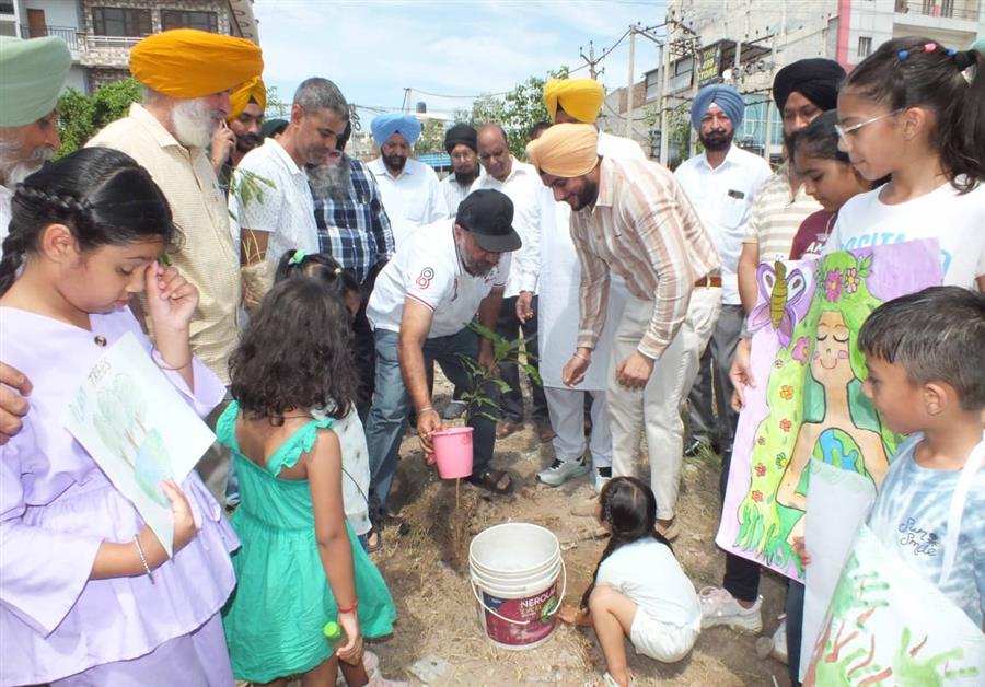 हरियाली की ओर कदम: ऑल इंडिया सैनी सेवा समाज, मोहाली ने 300 पौधे रोपे