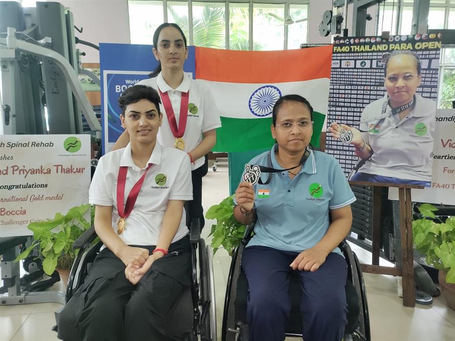 चंडीगढ़ स्पाइनल रिहैब के दो पैरा-एथलीटों ने अंतरराष्ट्रीय स्तर पर चमके