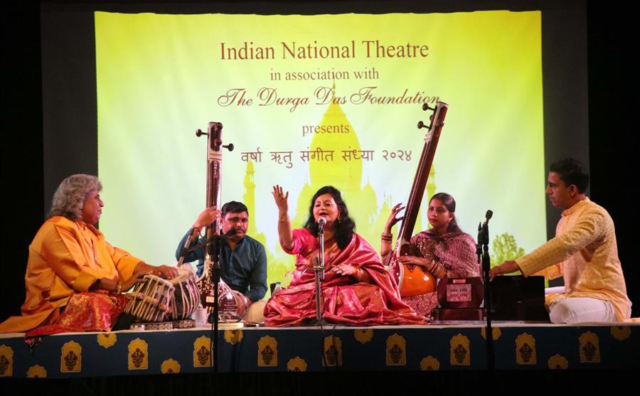 इंडियन नेशनल थियेटर द्वारा ‘वर्षा ऋतु संगीत संध्या’ कार्यक्रम आयोजित