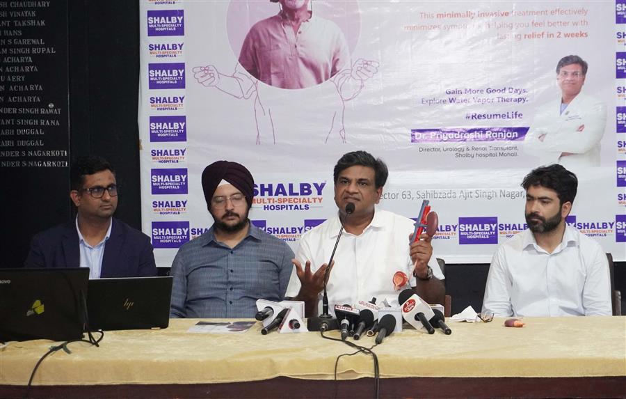 शैल्बी हॉस्पिटल में रेज़ुम थेरेपी से प्रोस्टेट ग्रंथि का उपचार उपलब्ध 