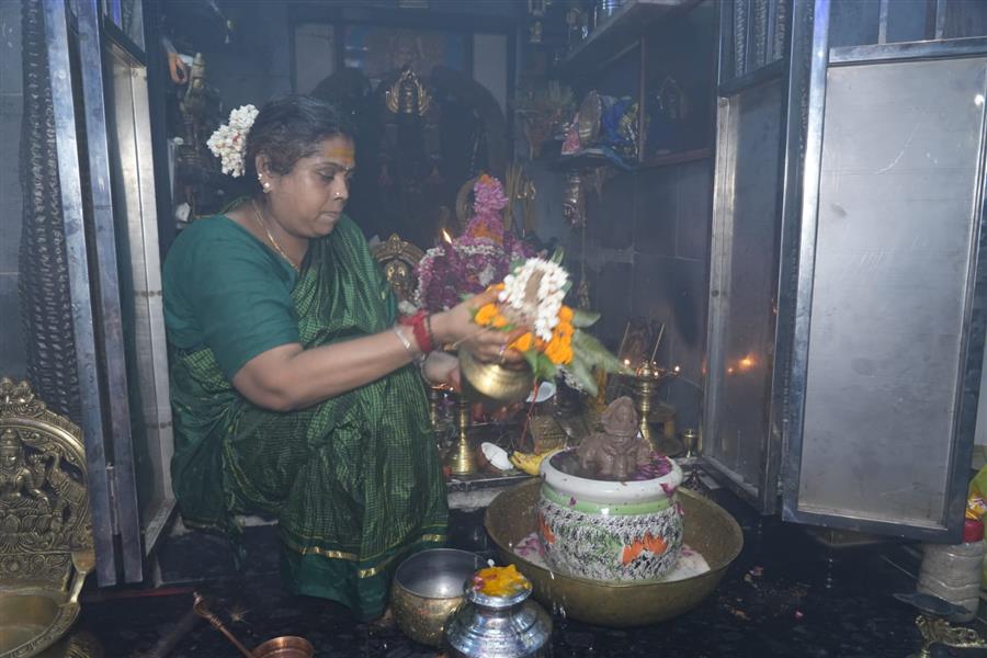 किन्नर मंदिर में धूमधाम से किया गया गणेश प्रतिमा का विसर्जन