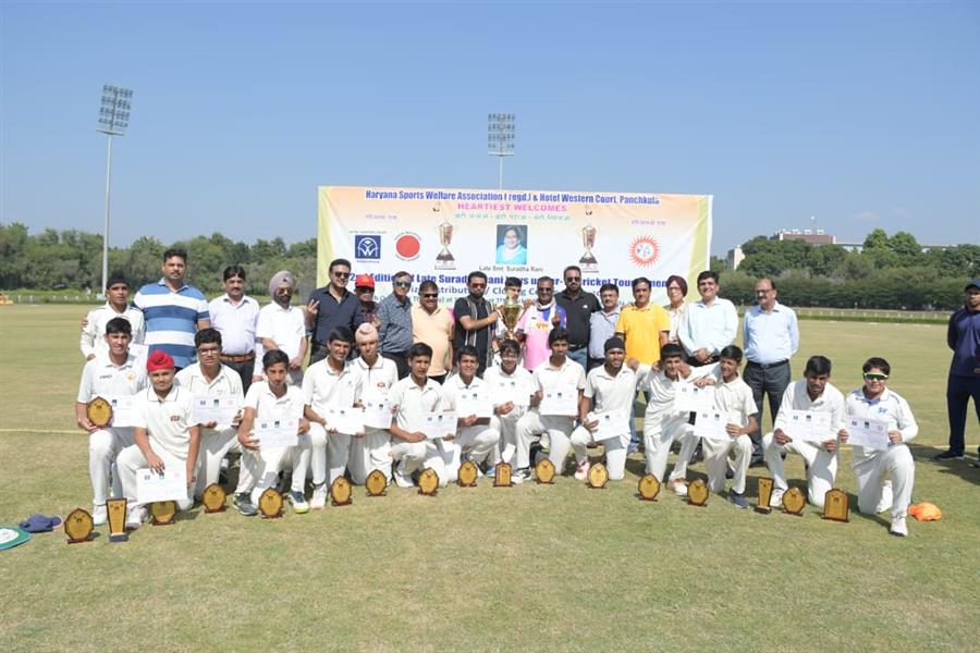 सेंट जोसेफ चंडीगढ़ क्रिकेट नर्सरी ने द्वितीय स्वर्गीय सुराधा रानी लड़कों के अंडर-15 क्रिकेट टूर्नामेंट का खिताब जीता