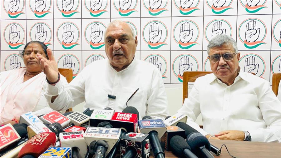 पूर्व मुख्यमंत्री भूपेंद्र सिंह हुड्‌डा ने भाजपा पर साधा निशाना, कहा- एक महीने में ही दावों की खुली पोल