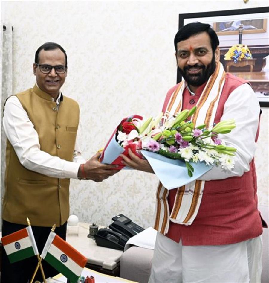 मुख्यमंत्री नायब सिंह सैनी से रिजर्व बैंक के लोकपाल ने की शिष्टाचार मुलाकात