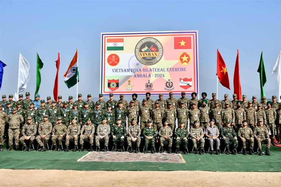 विनबेक्स- 2024: मानवीय सहायता और आपदा राहत के लिए वियतनाम-भारत द्विपक्षीय सैन्य अभ्यास का आज कौशल्या डैम पर सफल समापन