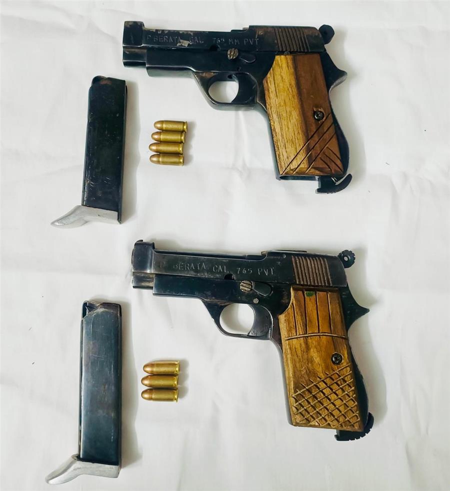 पंजाब पुलिस की ओर से दविंदर बंबीहा गैंग के दो सदस्यों की गिरफ्तारी; दो पिस्तौल बरामद