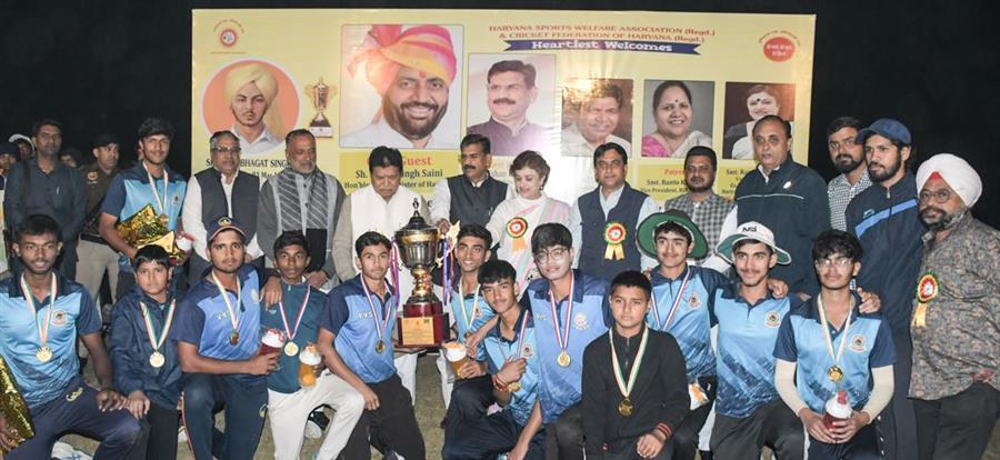 सीएल चैंप्स क्रिकेट अकादमी ने 46वां अखिल भारतीय शहीद भगत सिंह ट्रॉफी लड़कों का अंडर-19 क्रिकेट टूर्नामेंट जीता