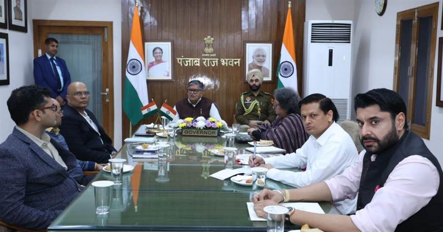 राज्यपाल ने लुधियाना में आगामी समारोह में राष्ट्रीय स्तर के ‘नशा मुक्त भारत अभियान’ की रणनीति बनाने के लिए बैठक की मेजबानी की