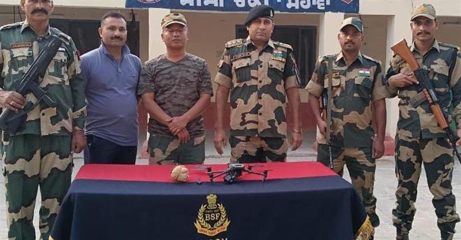 बीएसएफ ने सीमावर्ती क्षेत्र से बरामद किए दो पाकिस्तानी ड्रोन व हेरोइन