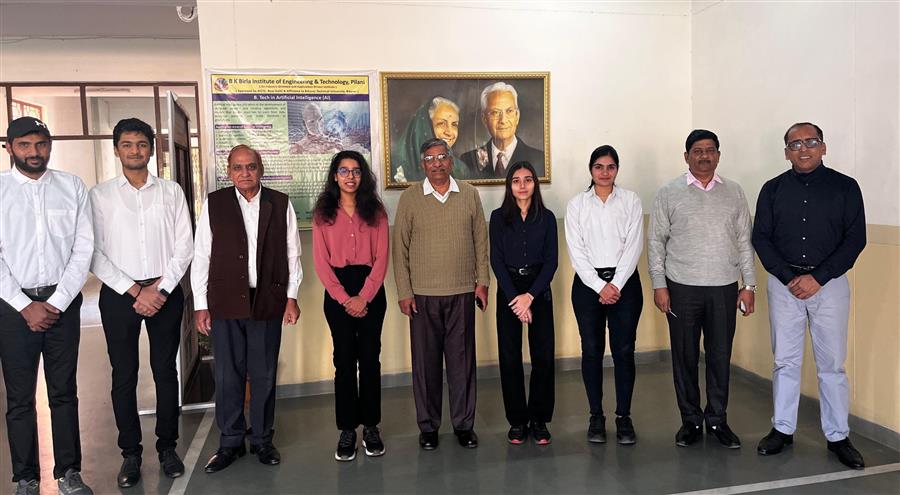कैंपस भर्ती 2024-25 के माध्यम से बीकेबीआईईटी, पिलानी से छह छात्रों का चयन