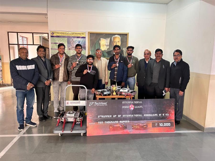 बीकेबीआईईटी ने अंतर्राष्ट्रीय रोबोटिक्स प्रतियोगिताओं में किया शानदार प्रदर्शन