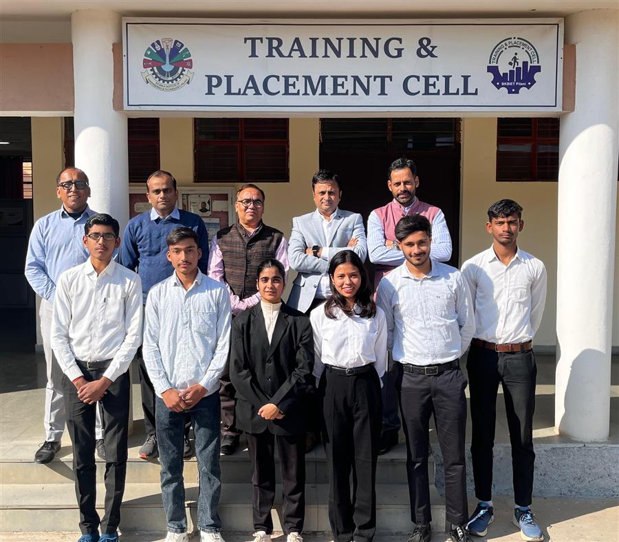 बीकेबीआईईटी पिलानी में जीनस पावर इंफ्रास्ट्रक्चर लिमिटेड, जयपुर में छात्रों का उत्कृष्ट कैंपस प्लेसमेंट