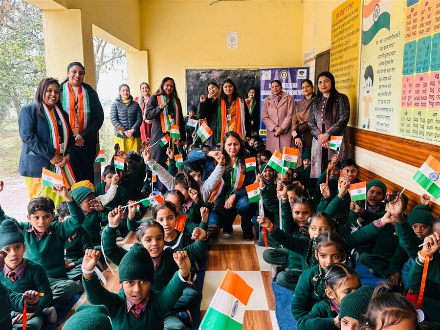 इनर व्हील क्लब चंडीगढ़ ने गणतंत्र दिवस से पूर्व स्कूल में स्वास्थ्य और सामुदायिक सेवा पर कार्यक्रम का आयोजन किया