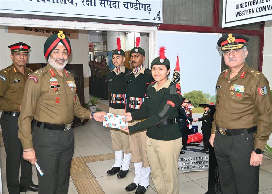 डीजी एनसीसी लेफ्टिनेंट जनरल गुरबीरपाल सिंह ने पंजाब, हरियाणा, हिमाचल और चंडीगढ़ में एनसीसी गतिविधियों की समीक्षा की