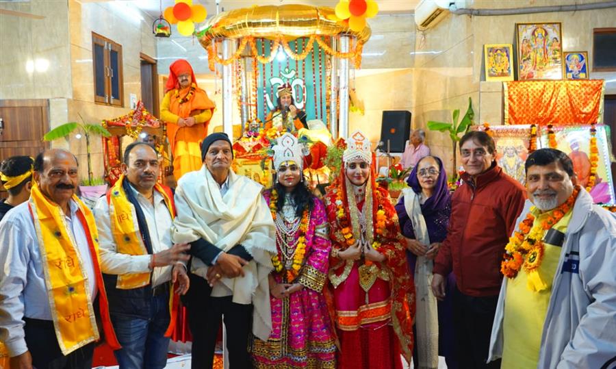 श्री महावीर मंदिर में श्री कृष्ण-रुक्मणी विवाह की जीवंत झांकी, श्रद्धालुओं ने लिया आनंद