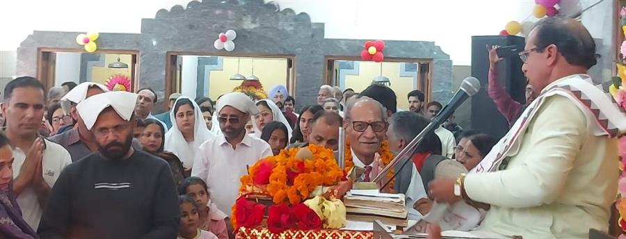 श्री खेड़ा शिव मंदिर में आयोजित श्रीमद्भागवत कथा का समापन