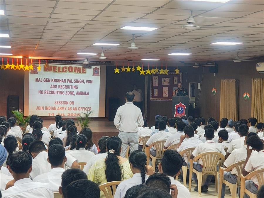 मेजर जनरल केपी सिंह, एडीजी सेना भर्ती ने युवाओं को भारतीय सेना में करियर बनाने के लिए प्रोत्साहित किया