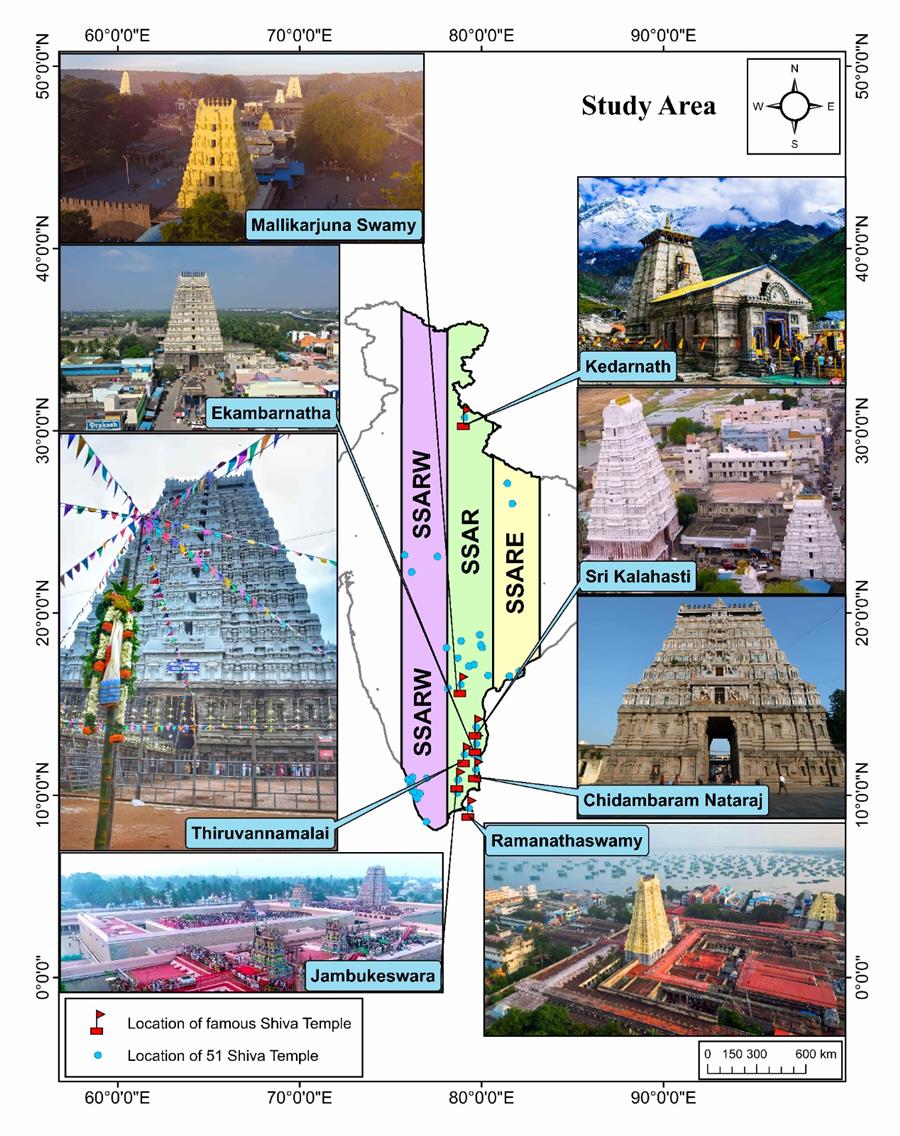 आईआईटी रुड़की के अध्ययन में प्राकृतिक संसाधनों के हॉटस्पॉट के आधार पर पवित्र शिव मंदिरों का संरेखण पाया गया