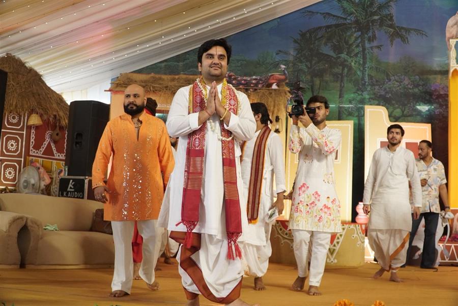 श्री मद भागवत कथा वृंदावन प्राकट्योत्सव त्यौहार की तरह चंडीगढ़ में है साल मनाया जाना चाहिए - इंद्रेश महाराज 