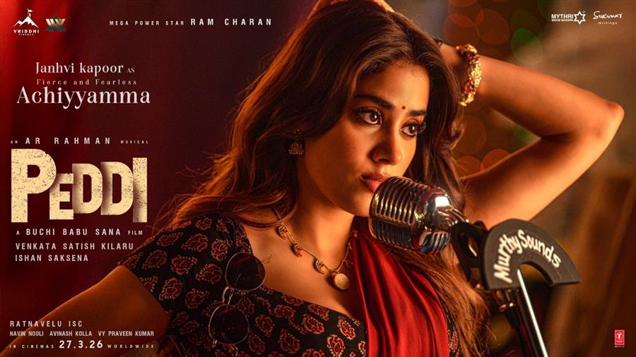 इंतजार खत्म! ‘पेड्डी’ में जान्हवी कपूर का जबरदस्त लुक हुआ रिलीज़