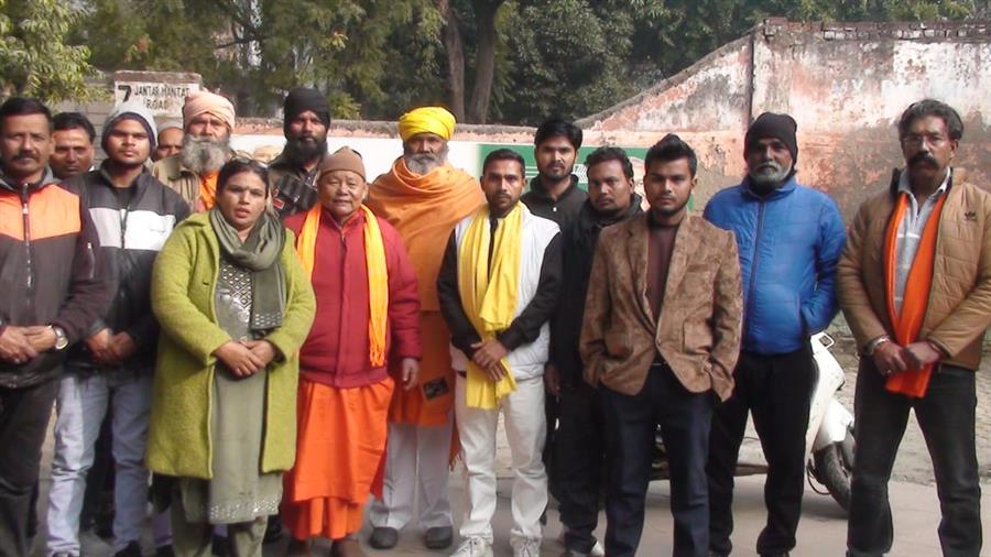 हाथरस प्रकरण के विरोध में रावाधस का जंतर मंतर दिल्ली में ज़ोरदार प्रदर्शन