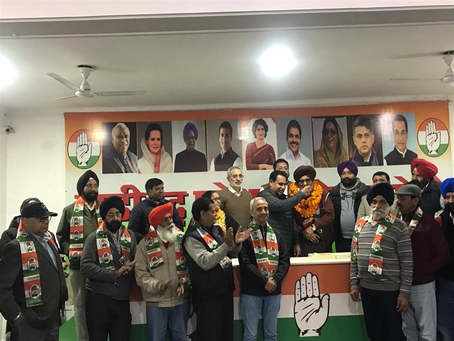 चंडीगढ़ कांग्रेस को बड़ी मजबूती; पूर्व आप पार्षद प्रत्याशी जे.जे. सिंह कांग्रेस में शामिल
