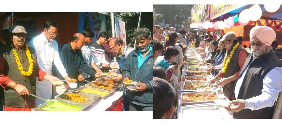महाशिवरात्रि पर्व पर लक्ष्य ज्योतिष संस्थान चंडीगढ़ ने लगाया तेहरवां विशाल भण्डारा