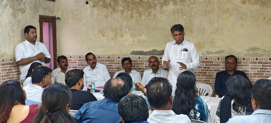 चंडीगढ़ कांग्रेस ने वार्ड नम्बर 22 में बूथ कमेटी के गठन पर विस्तार से की चर्चा