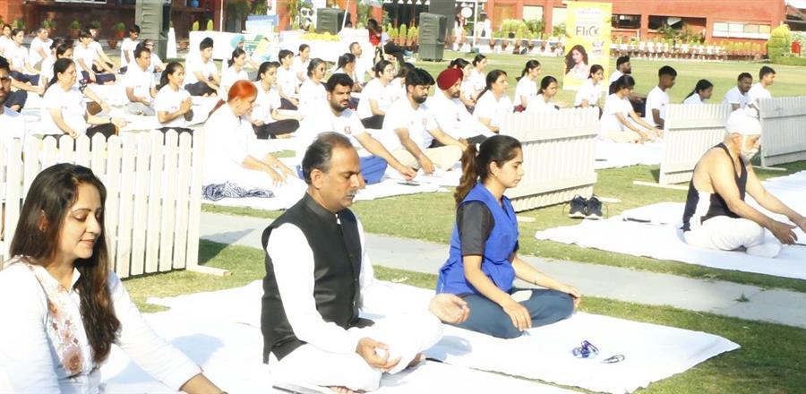 तुषार फाउंडेशन ने अंतरराष्ट्रीय योग दिवस मनाया