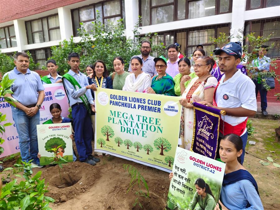 गोल्डन लायनेस क्लब का मेगा वृक्षारोपण अभियान; 250 पौधों से हरा-भरा हुआ शहर