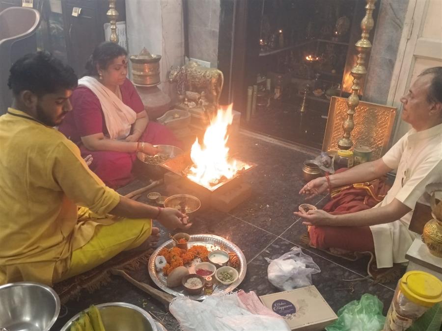 किन्नर मंदिर सेक्टर 26 में गुप्त नवरात्रि और सावन माह के उपलक्ष्य में विशेष पूजा अर्चना और हवन आयोजित