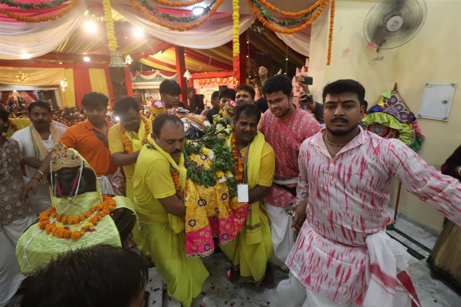 उत्कल सांस्कृतिक संघ सेक्टर 31 सिथत श्री जगन्नाथ मंदिर में बाहुड़ा यात्रा हुई संपन्न,