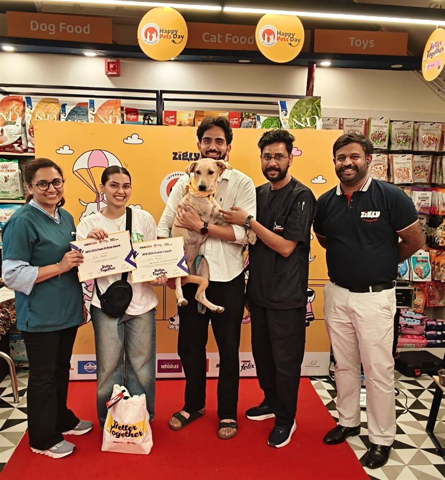 ज़िगली पैट केयर ने चंडीगढ़ के सेक्टर 35बी एक्सपीरियंस सेंटर में मनाया इंटरनेशनल हैप्पी पेट्स डे का तीसरा संस्करण