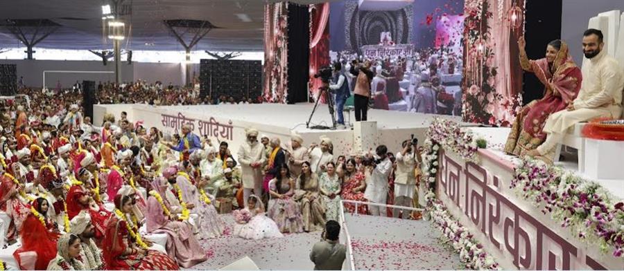 निरंकारी सामूहिक सादा शादियाँ  में 126 नवयुगल परिणय सूत्र में बंधे