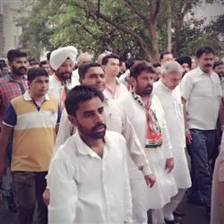 चंडीगढ़ प्रदेश कांग्रेस ने सेक्टर 30 में बढ़ती महंगाई के ख़िलाफ निकाला रोष मार्च