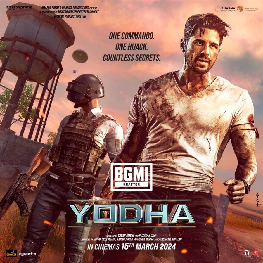 BGMI Gets a Bollywood Twist as KRAFTON India Teams Up with Makers of Yodha- Dharma Productions starring Sidharth Malhotra
