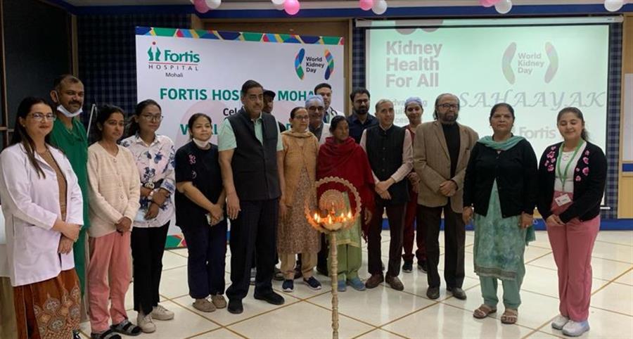 फोर्टिस अस्पताल, मोहाली ने डायलिसिस रोगियों के लिए सहायता ग्रुप के साथ विश्व किडनी दिवस मनाया