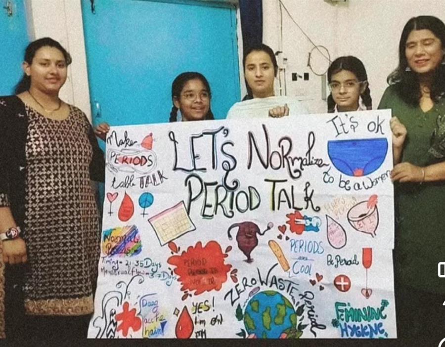 मासिक धर्म स्वच्छता दिवस पर स्वास्थ्य केन्द्रों में हुए कार्यक्रम