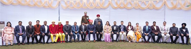Sh. Dharam Pal, IAS, Adviser to the Administrator, UT, Chandigarh with Awardees Public men and Employees of Chandigarh Administration on 74th Republic Day at UT Guest House
