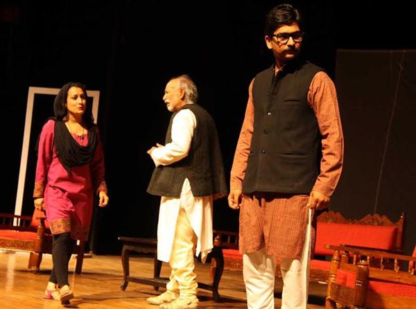 A view of Hindi Play DOO KABRAIN on the occasion of International Women Day at Tagore Theatre Chandigarh